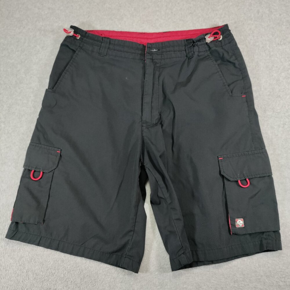 RedSand Shorts Mens XL (36) Black Cargo 10In Inseam FLAWS